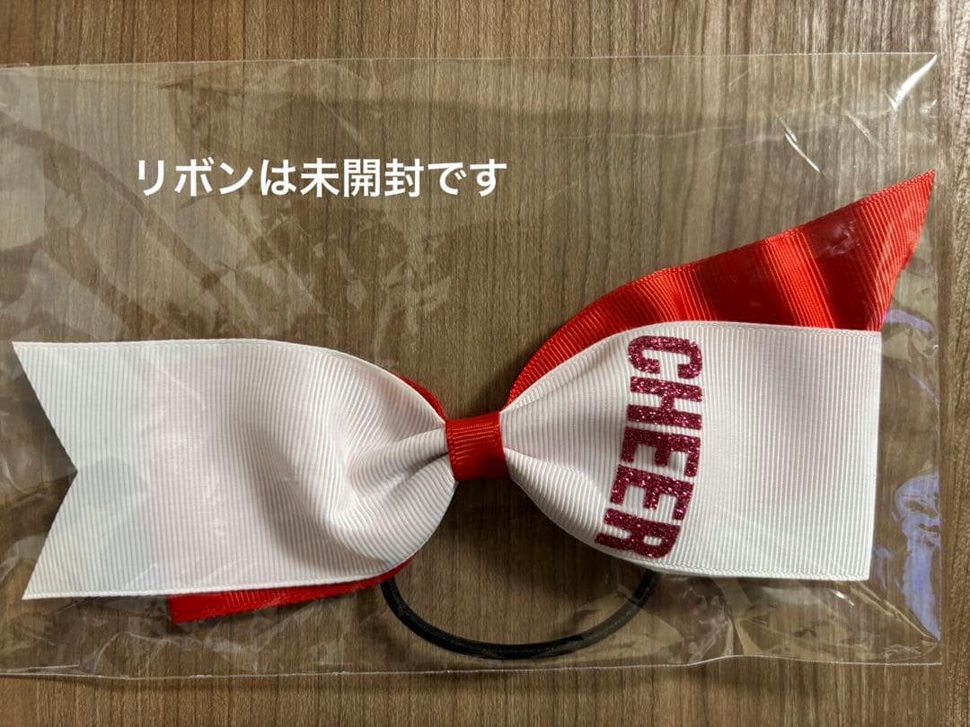 [数回使用]チアクラブ　ユニフォーム上下L リボン
