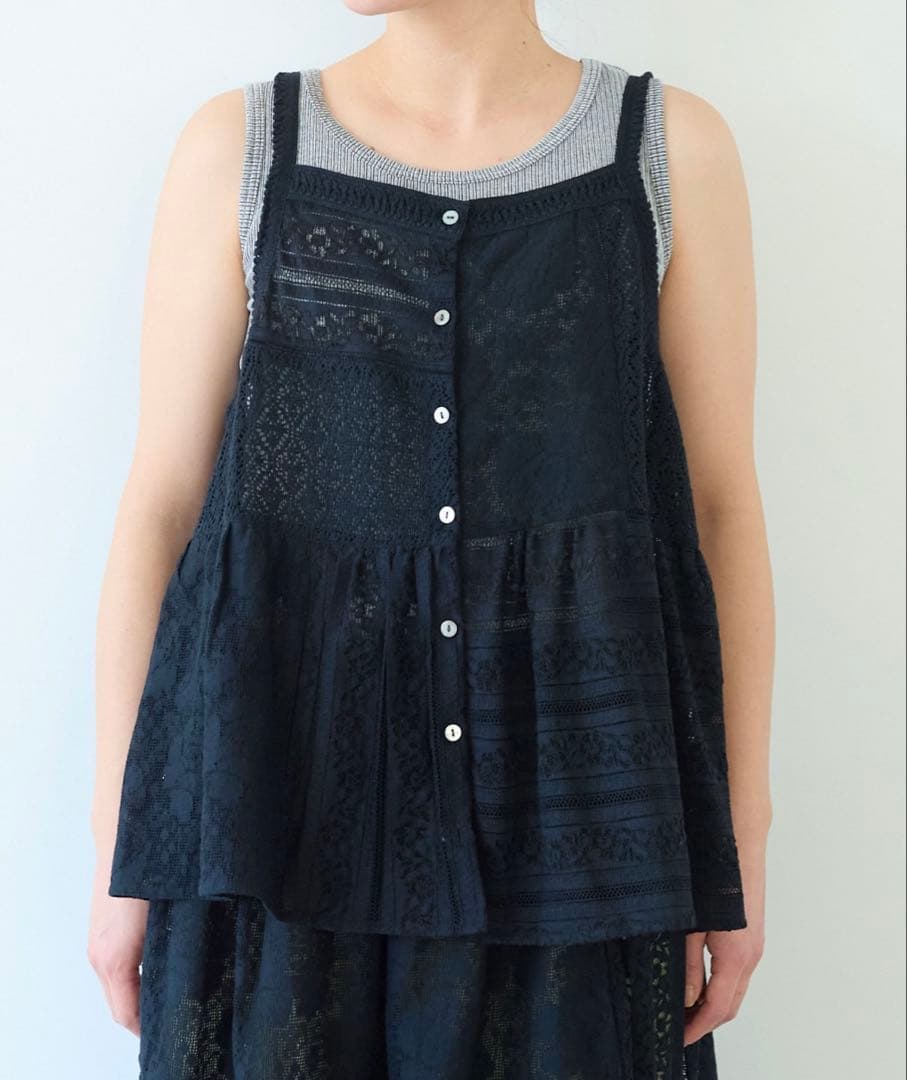 yuni パッチワークキャミソール