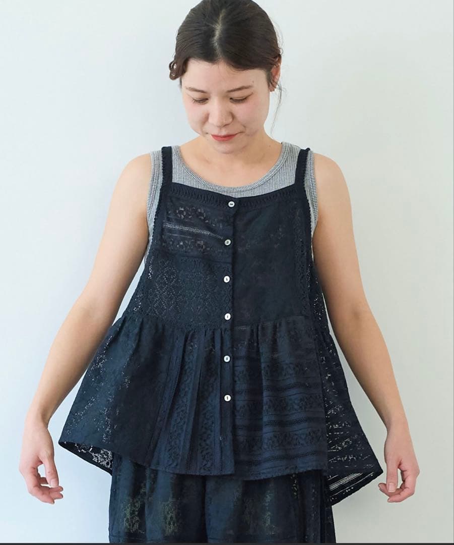 yuni パッチワークキャミソール