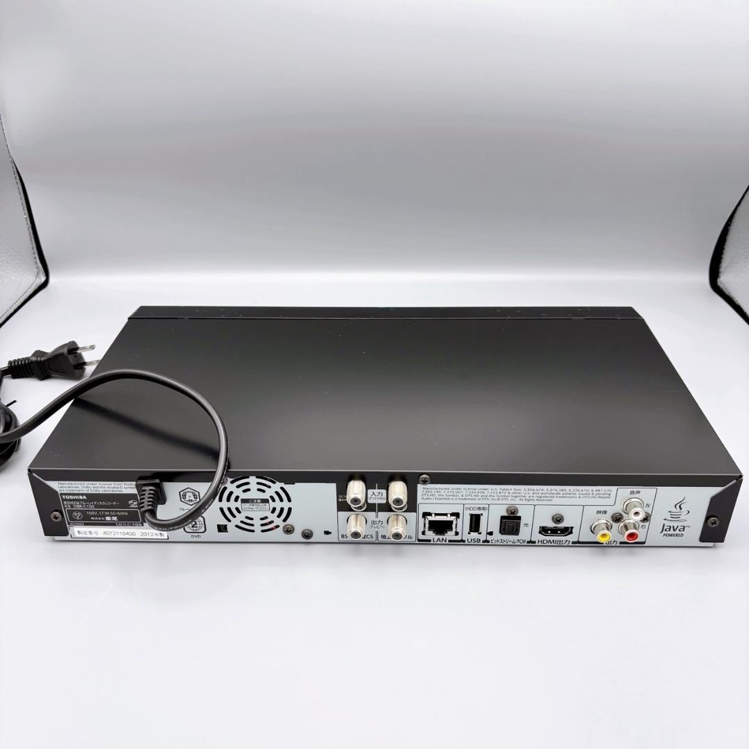未使用品 東芝 REGZA ブルーレイレコーダー DBR-C100 2012年製
