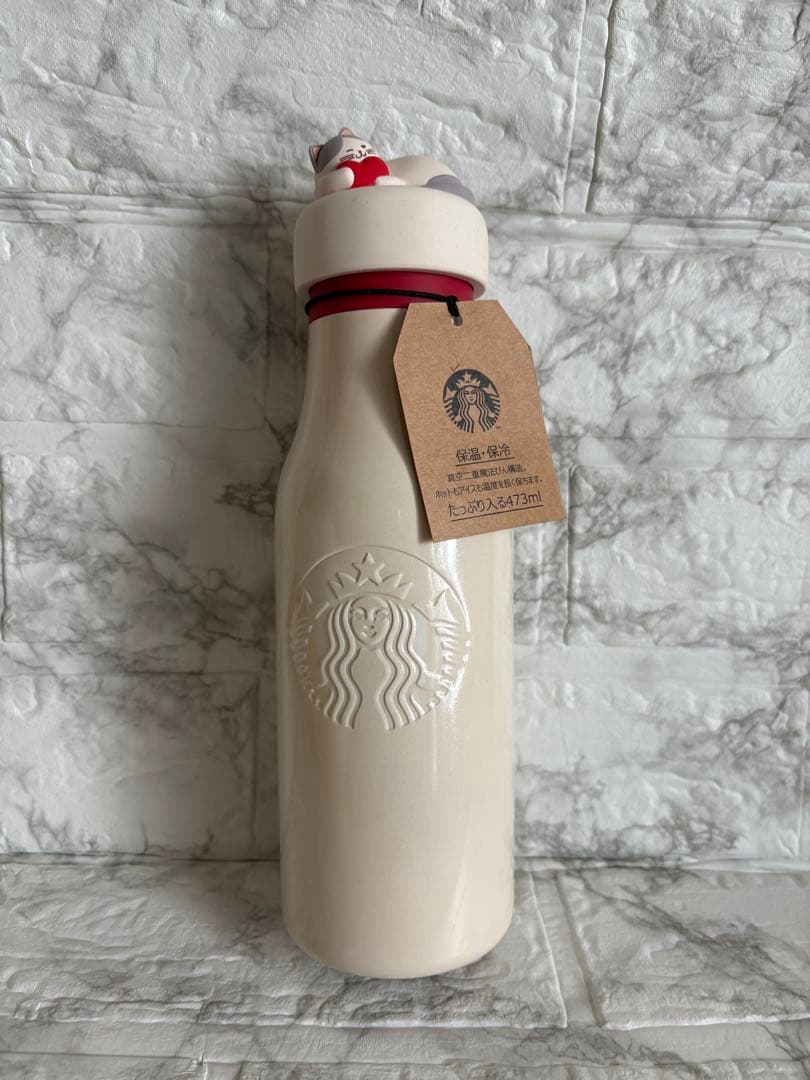 の*の様 スタバ　バレンタイン2025ステンレスロゴボトル473ml