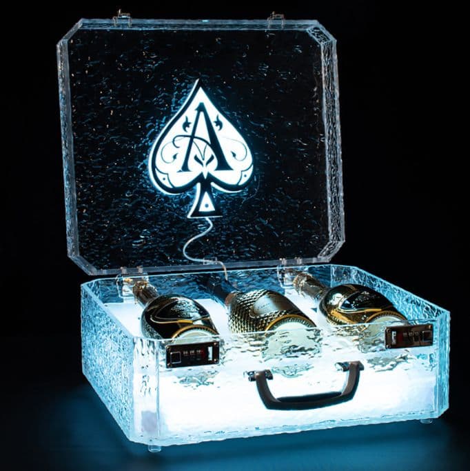 ボトルケース　LED　アルマンド アタッシュケース ディスプレイ シャンパン