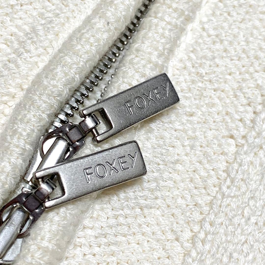 美品✨人気 フォクシー リリーパーカー ロゴプレート 22年増産モデル シルク