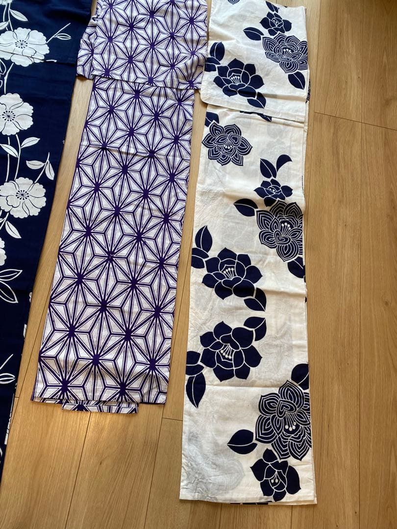 浴衣まとめ売り　7枚　浴衣　絞り柄　アンティーク