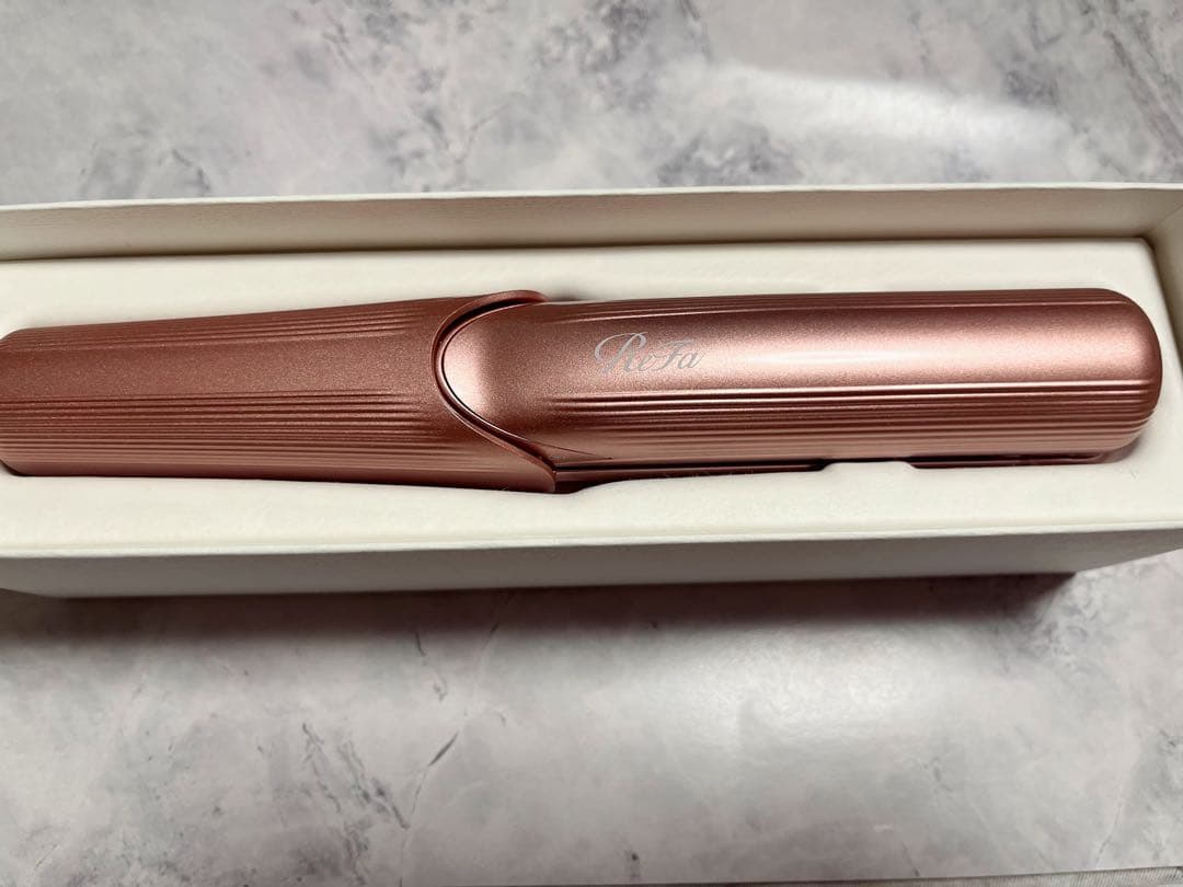 Refa フィンガーアイロンストレート　ピンク