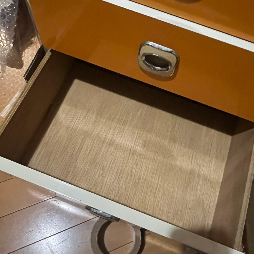 c*n様 16昭和レトロ　レトロポップ　オレンジ 5段チェスト　ヴィンテージ家具