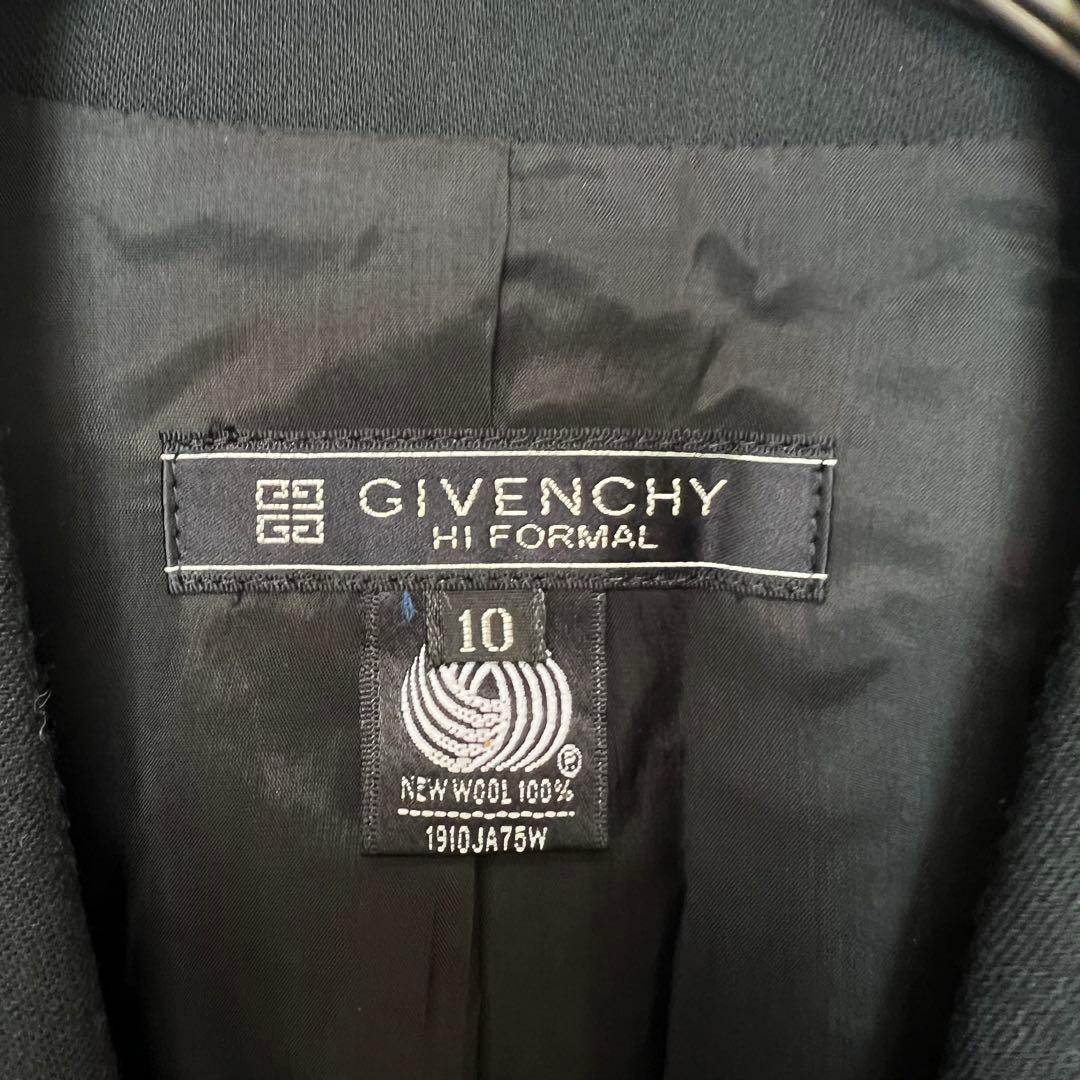 ジバンシィ　ブラック ダブルブレスト テーラードジャケット　GIVENCHY
