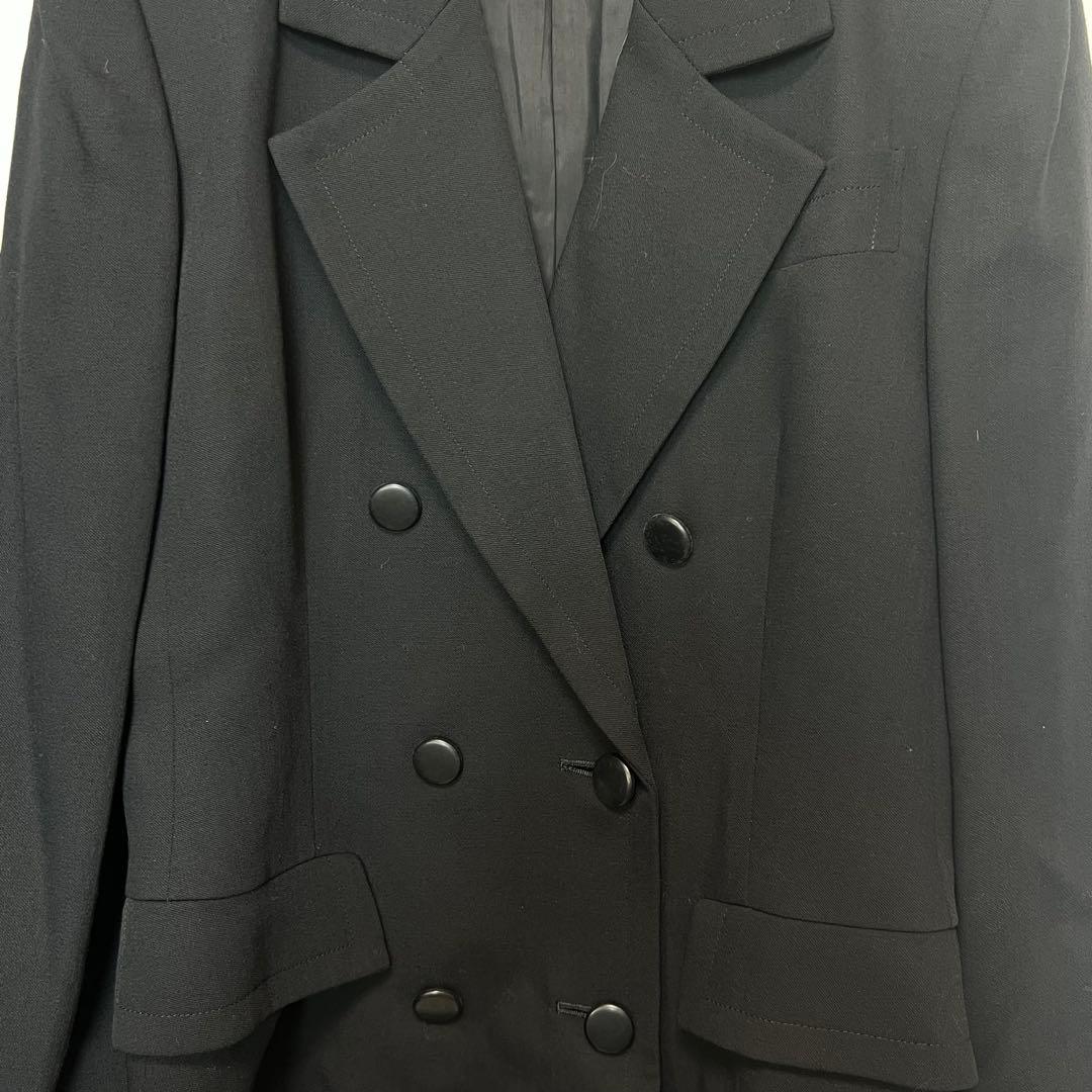 ジバンシィ　ブラック ダブルブレスト テーラードジャケット　GIVENCHY