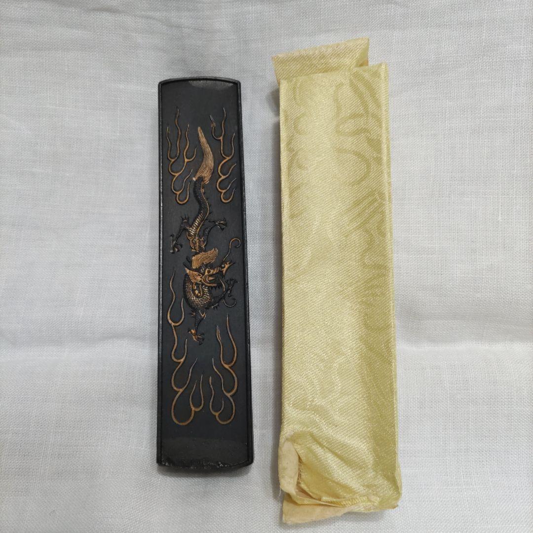 徽歙曹素功堯千氏造 古兪麋（こゆび）中国古墨