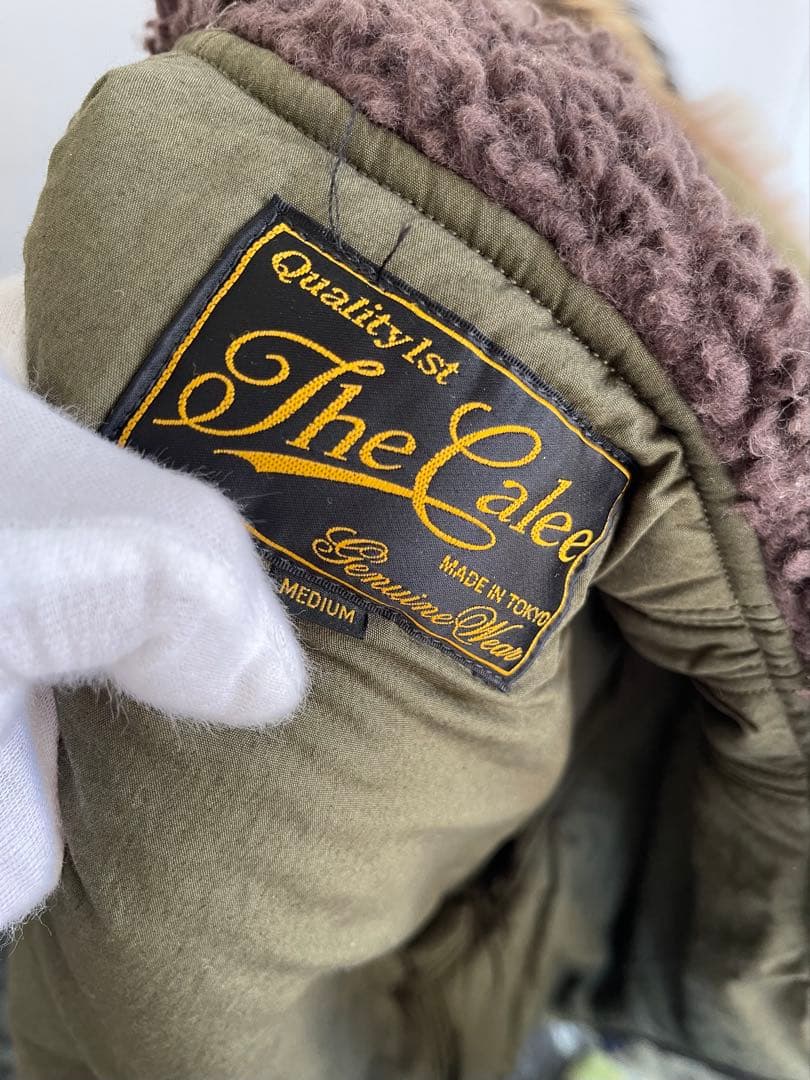 CALEE キャリー HEAVY BACK SATIN N-3B JACKET