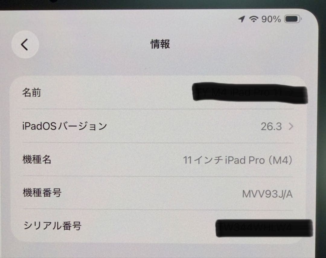 【使用少・付属品未使用】iPad Pro 11(M4) 256GB Wi-Fi