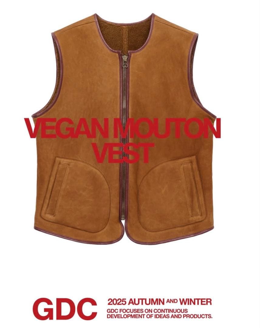 XLサイズ　GDC Vegan Mouton Vest キムタク着用