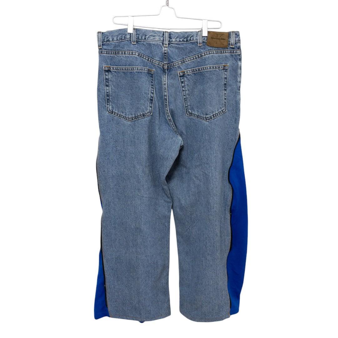 リメイク 4ジップ トラック デニムパンツ C-4578