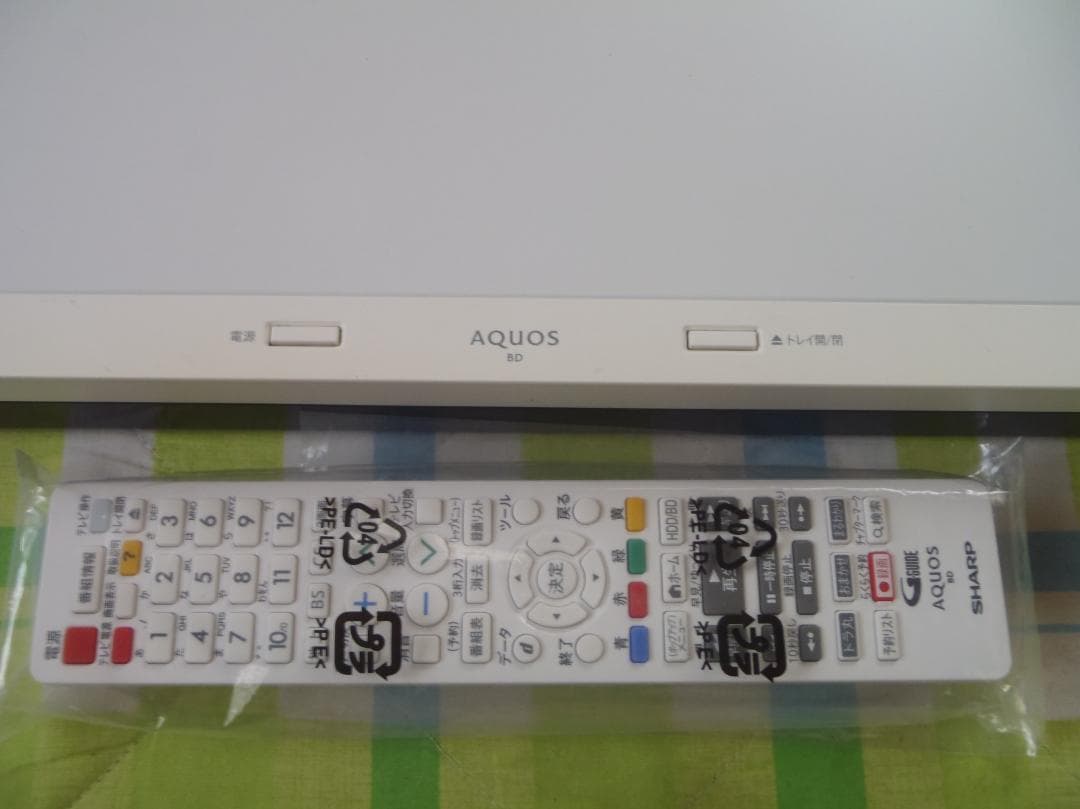 ふーちゃん　SHARP　AQUOS　ブルーレイレコーダー　2B-C10CW