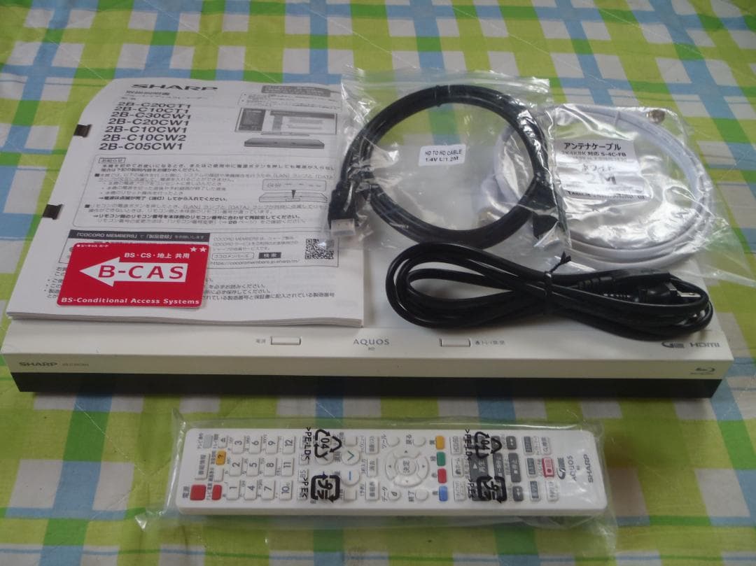ふーちゃん　SHARP　AQUOS　ブルーレイレコーダー　2B-C10CW