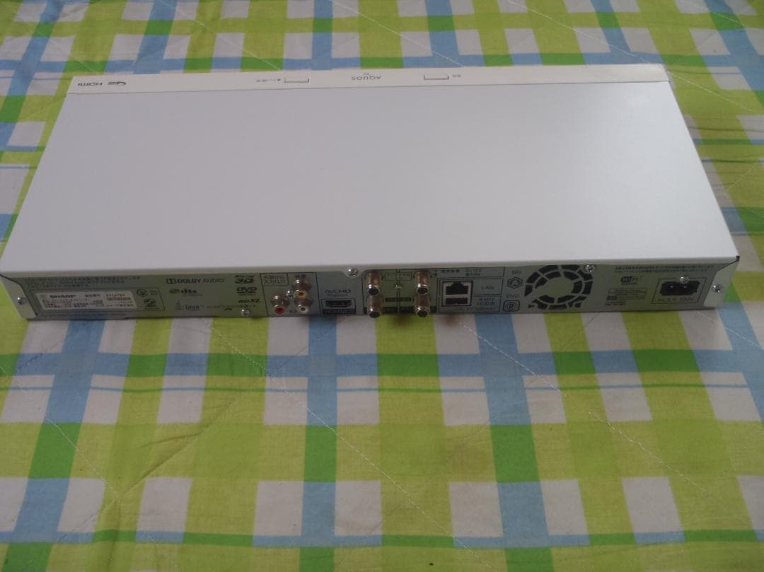 ふーちゃん　SHARP　AQUOS　ブルーレイレコーダー　2B-C10CW