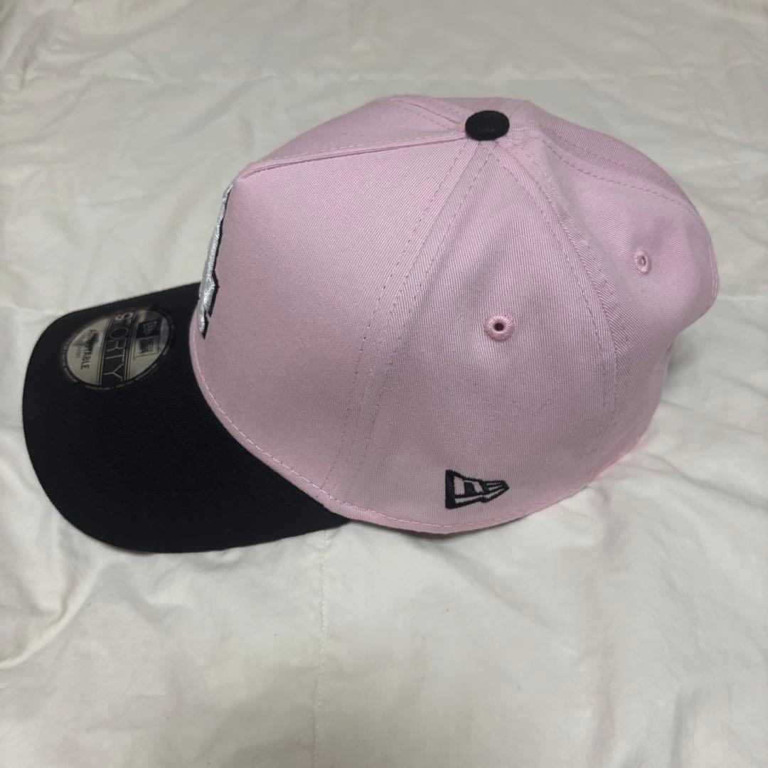 mi7cha　ニューエラロサンゼルスドジャース　LA ロゴ　ピンク