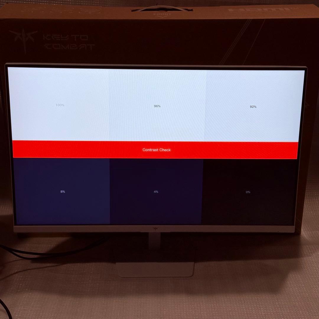 KTC 23.8 インチ ゲーミングモニター　ホワイト H24F8