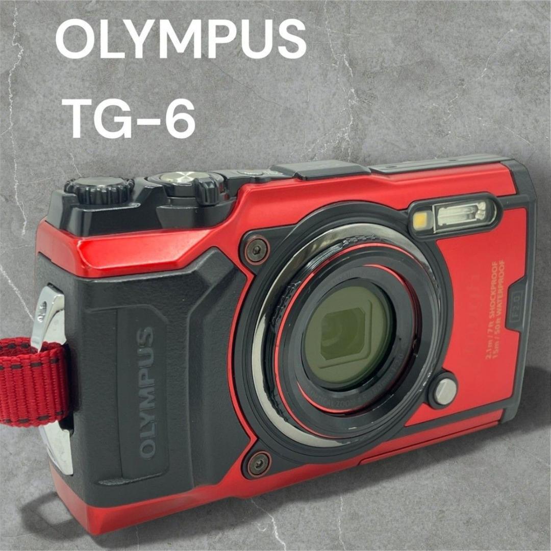 OLYMPUS Tough TG-6 デジカメ　コンデジ　カメラ　赤　動作確認済