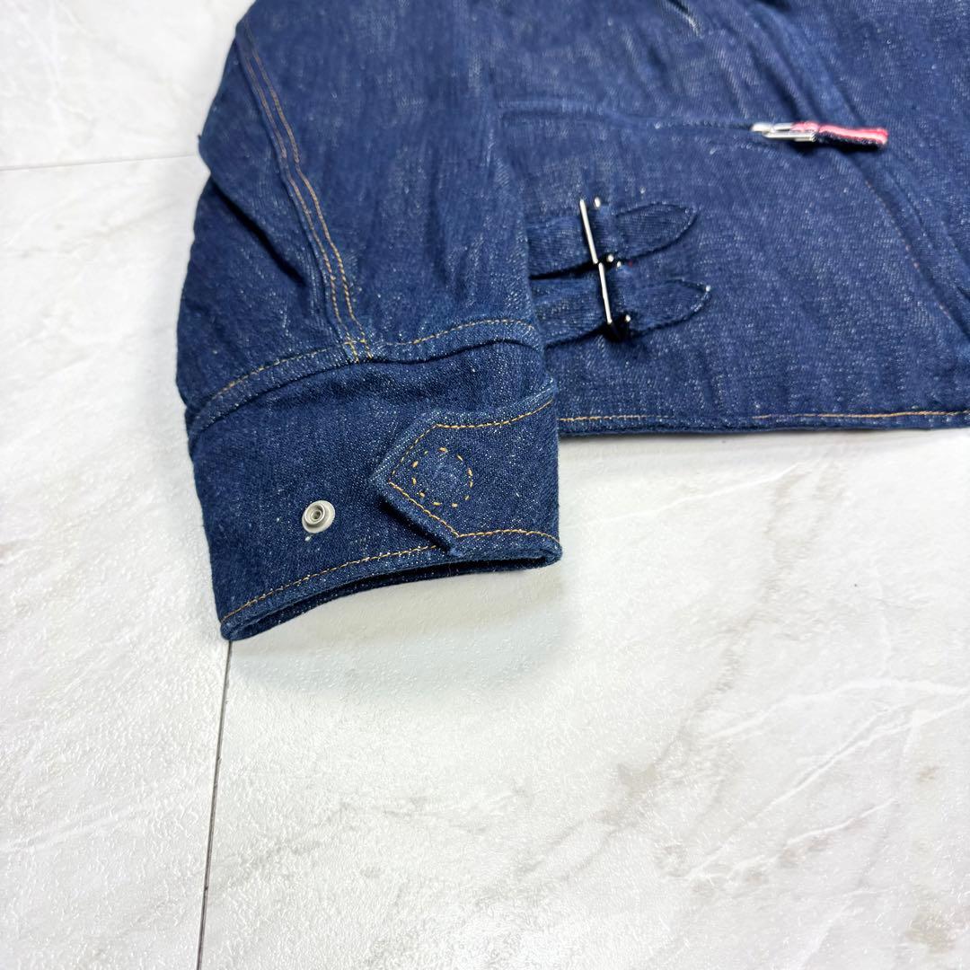 美品 45R インドカディデニムの908ライダースジャケット 中綿 サイズ2