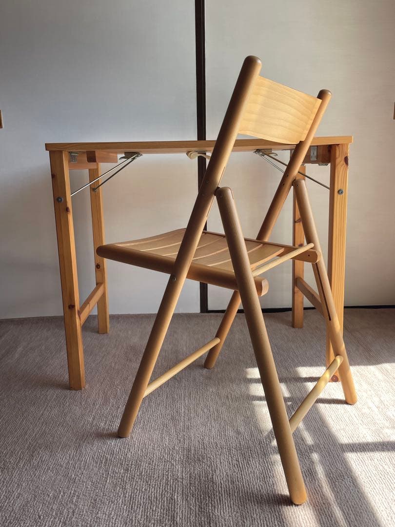 【無印良品】折りたたみテーブル ＆ 折りたたみチェア セット
