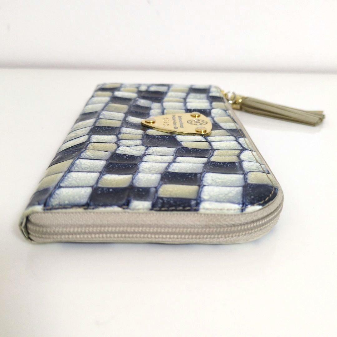 ATAO アタオ リモ ヴィトロ ブループリズム 長財布 L字ファスナー