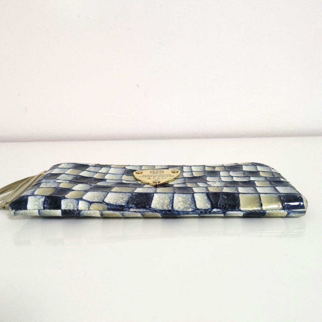 ATAO アタオ リモ ヴィトロ ブループリズム 長財布 L字ファスナー