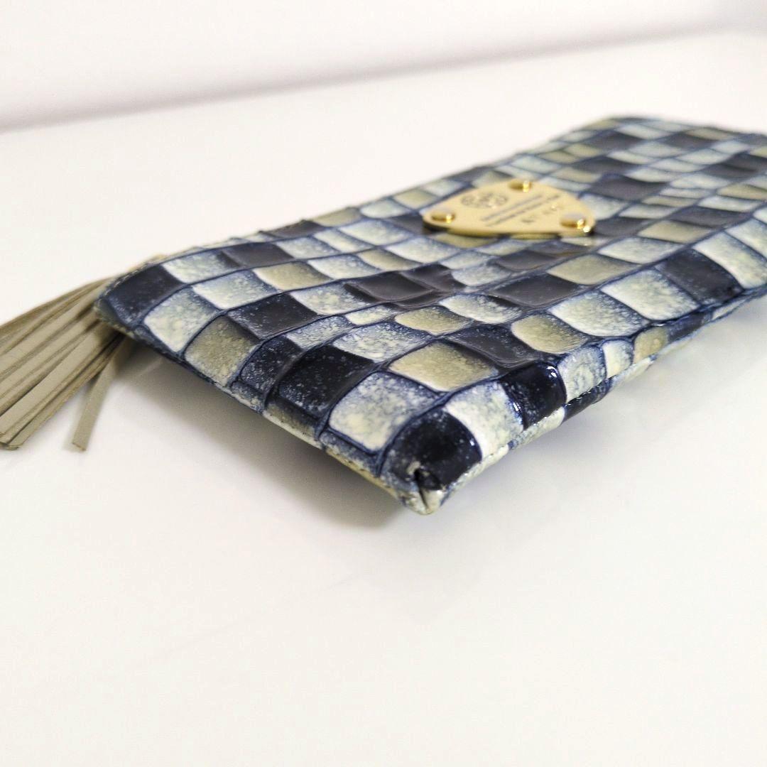 ATAO アタオ リモ ヴィトロ ブループリズム 長財布 L字ファスナー