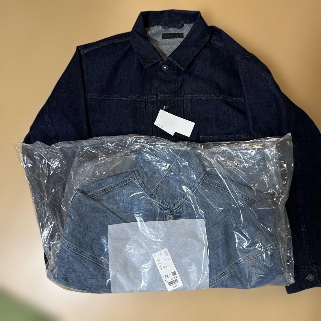 UNIQLO デニムトラッカージャケット2色セットLサイズ
