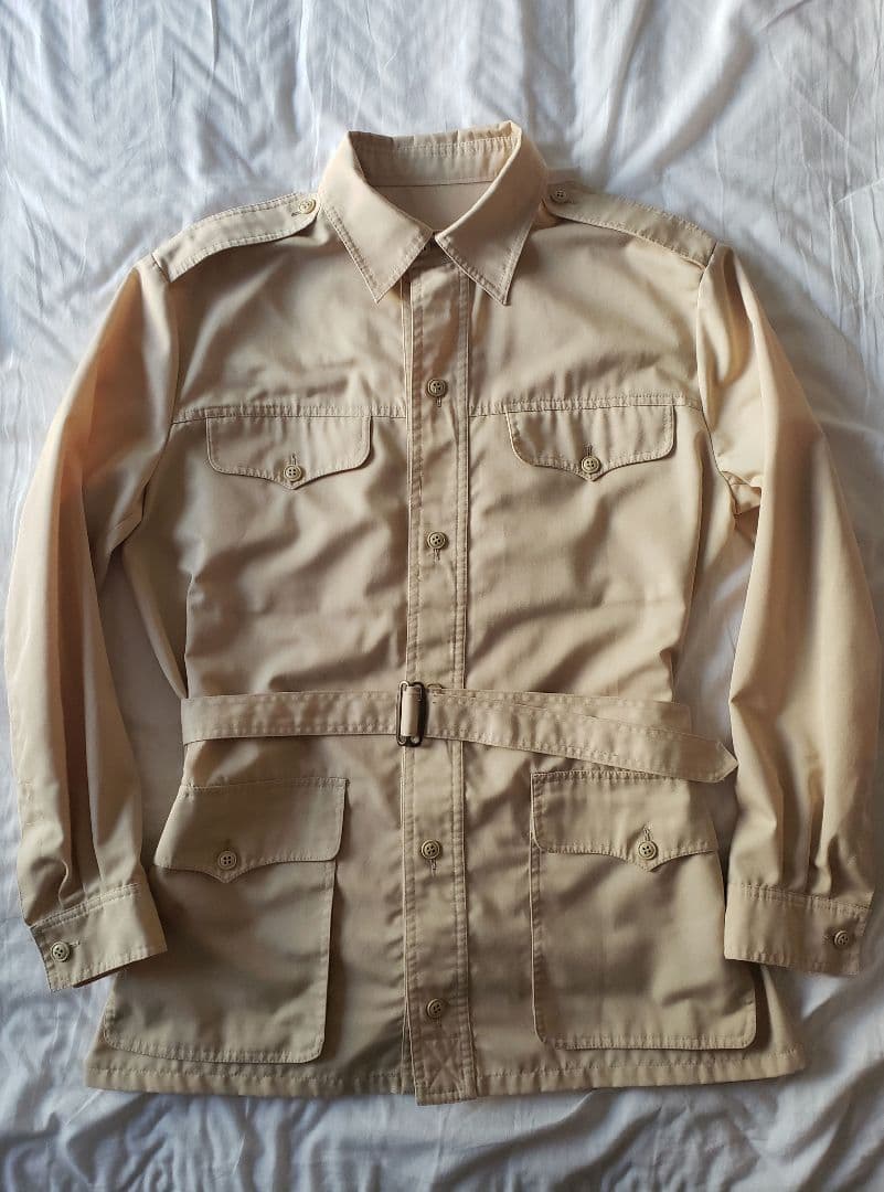 サファリ シャツ ジャケット ブッシュ ファティーグ フィールド トロピカル 軍