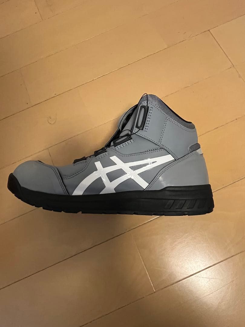 ASICS BOAシステム ハイカット安全靴 グレー