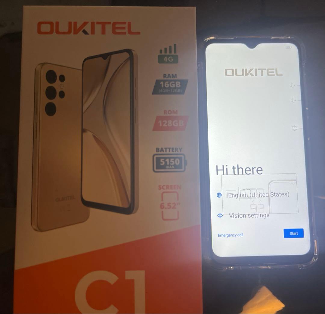 【新品‼️】OUKITEL C1 ゴールド 128GB /Android15
