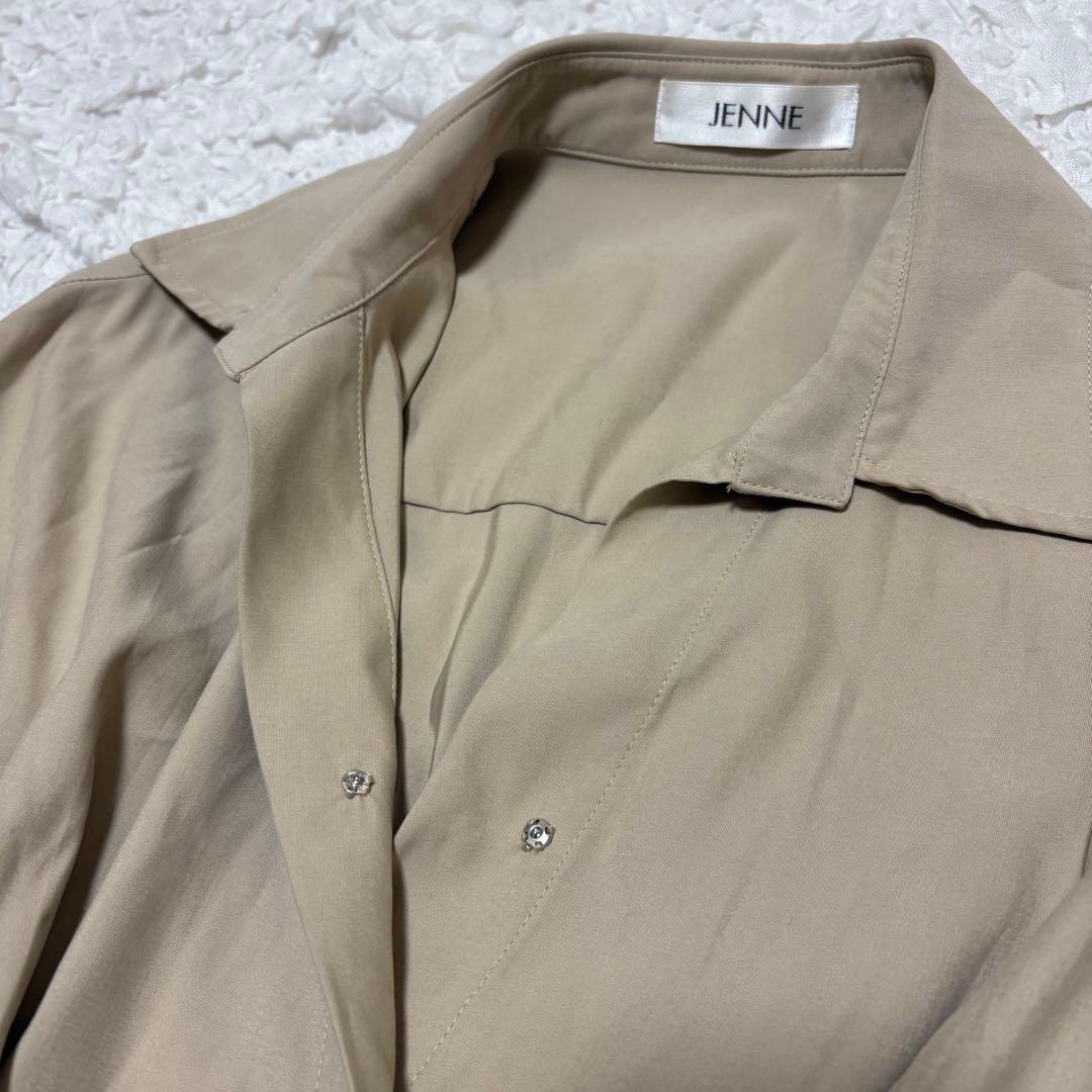 美品✨ジェンヌ　完売品　クラシックリッチフレアワンピース　カシュクール　M