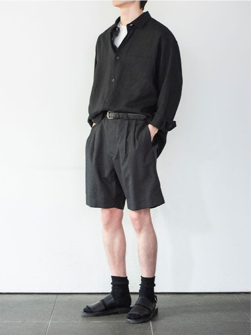 パンツ Margaret Howell summer wool shorts