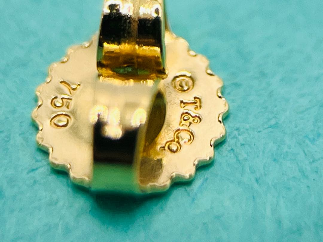 c881 美品　ティファニー　パロマピカソ　K18YG キス　X クロス　ピアス