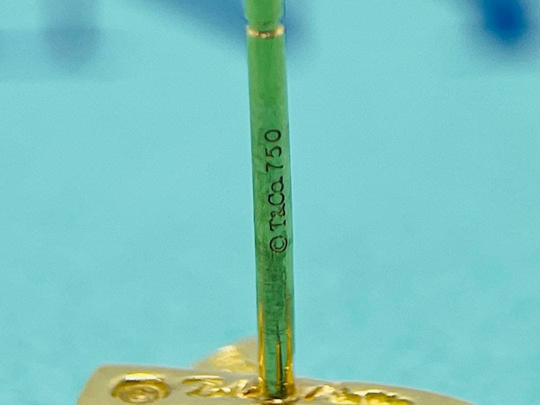 c881 美品　ティファニー　パロマピカソ　K18YG キス　X クロス　ピアス