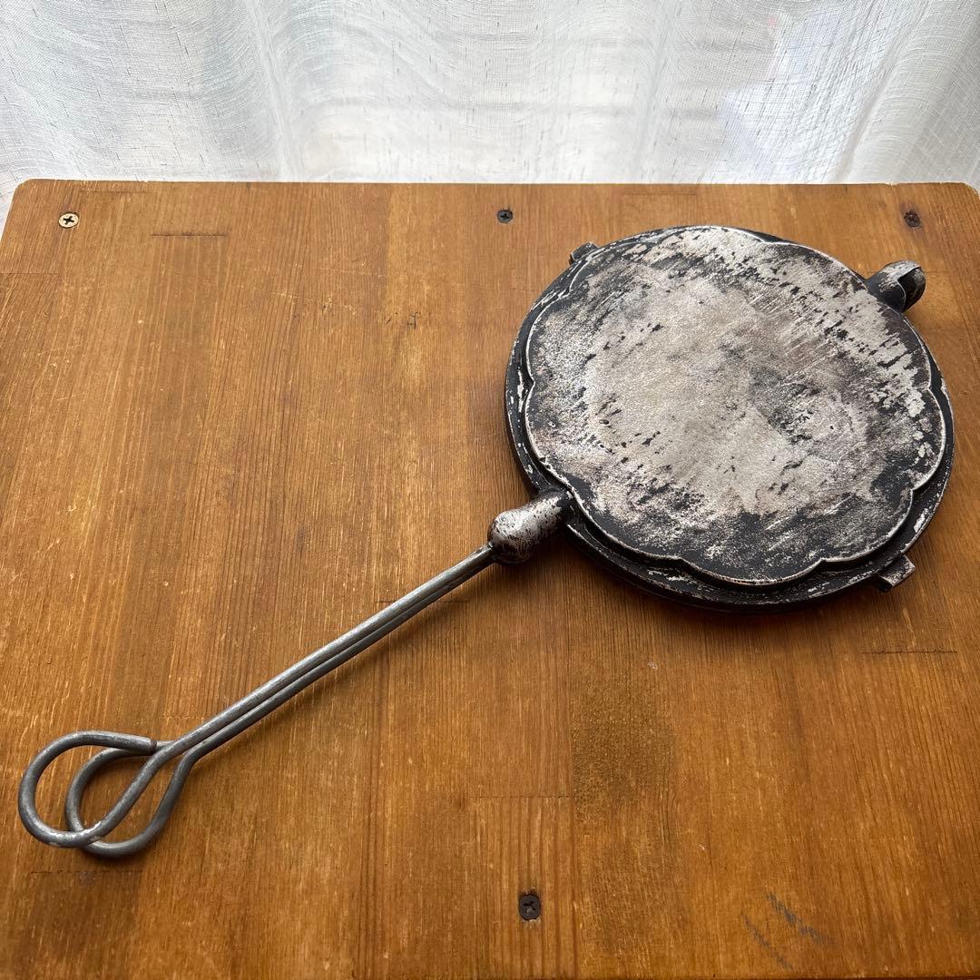 スウェーデン　ワッフル　アンティーク　メーカー　ワッフル型