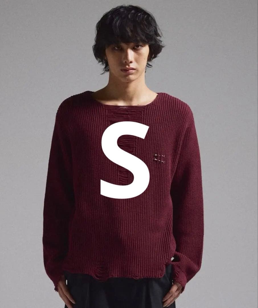 grancy ニット セーター ピアス ダメージ ニット