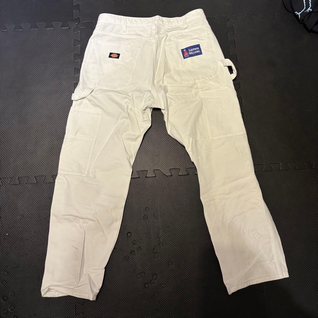 ディッキーズ SHERWIN WILLIAMS 34 ワークパンツ ホワイト