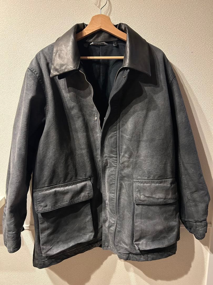 ジャケット・アウター auralee 25aw duck blouson faded black