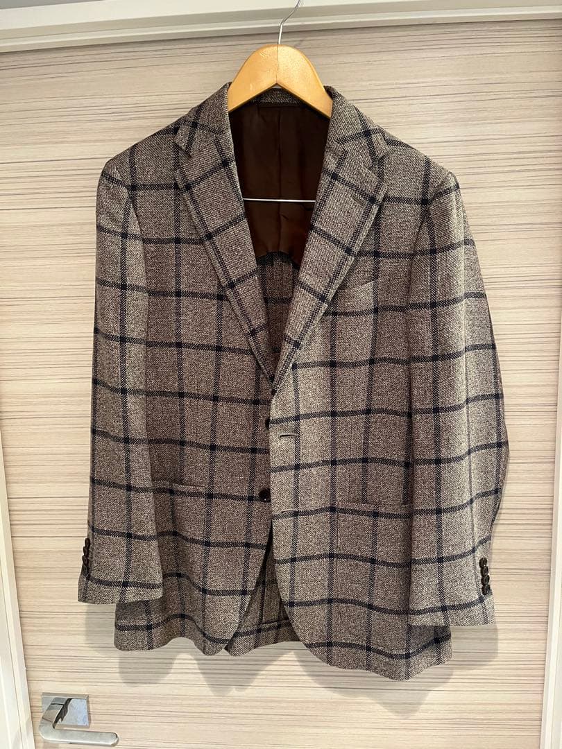 ビームスエフ　ジャケット　46 グレーチェック