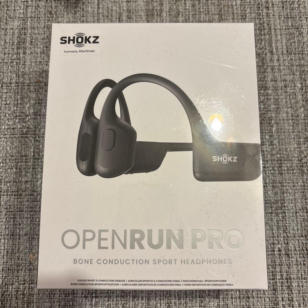 SHOKZ OPENRUN PRO 骨伝導イヤホン ブラック 新品未開封