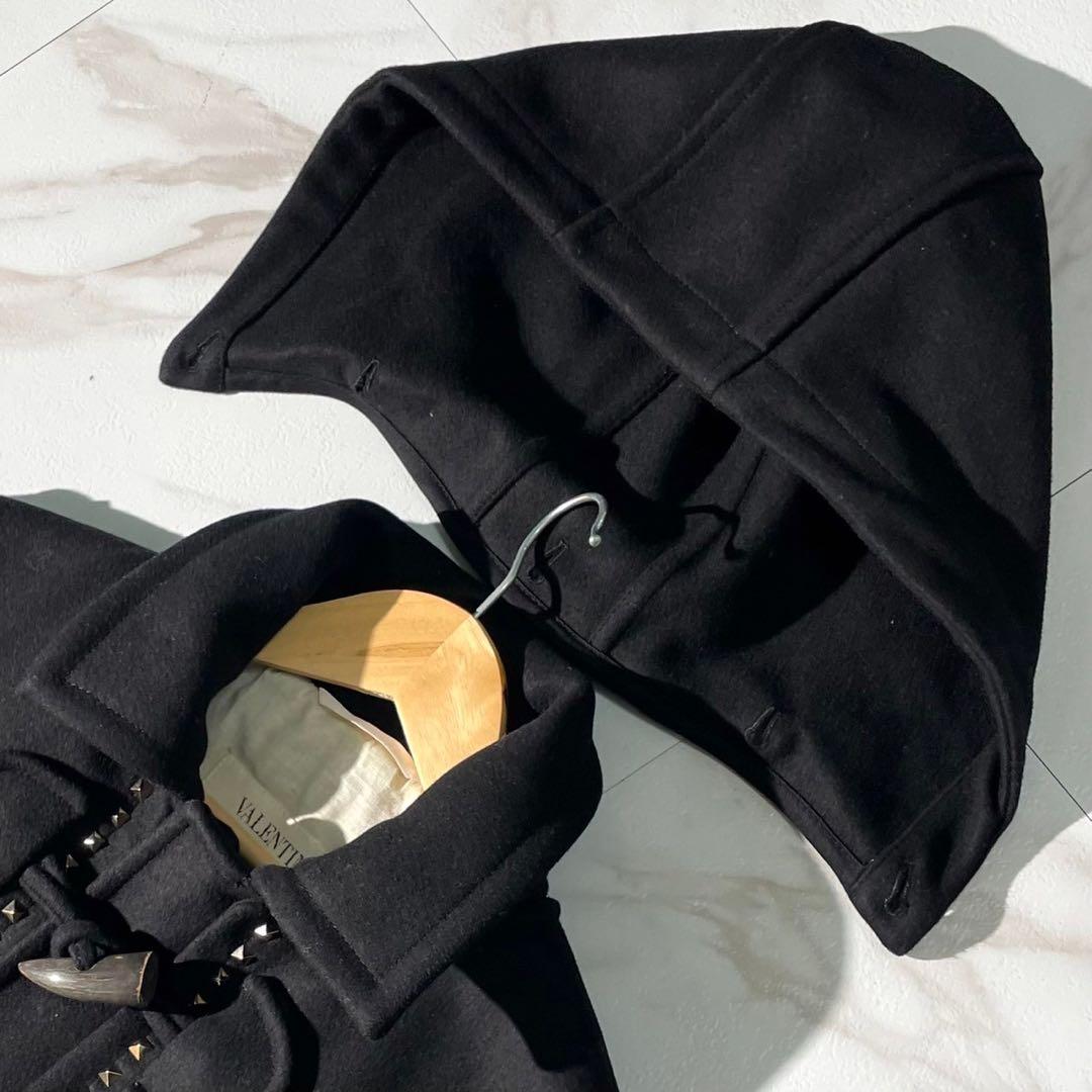 VALENTINO ヴァレンティノ　ロックスタッズ　ダッフルコート　フード付