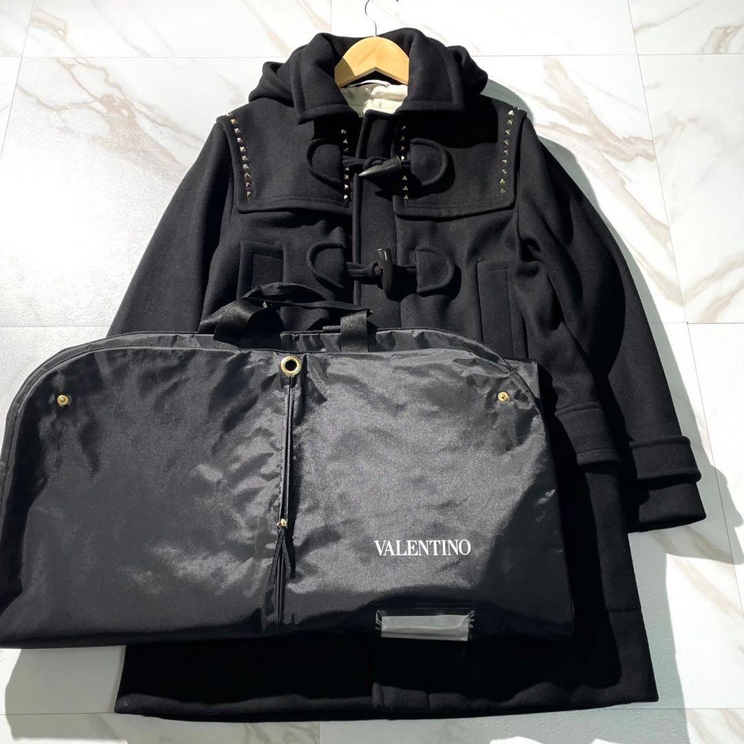 VALENTINO ヴァレンティノ　ロックスタッズ　ダッフルコート　フード付