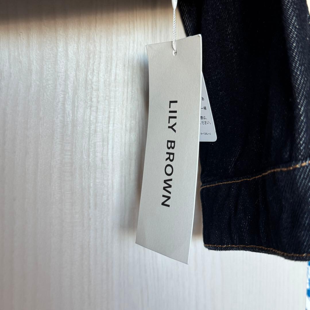 lily brown リリーブラウン ノーカラークラシカルデニムジャケット