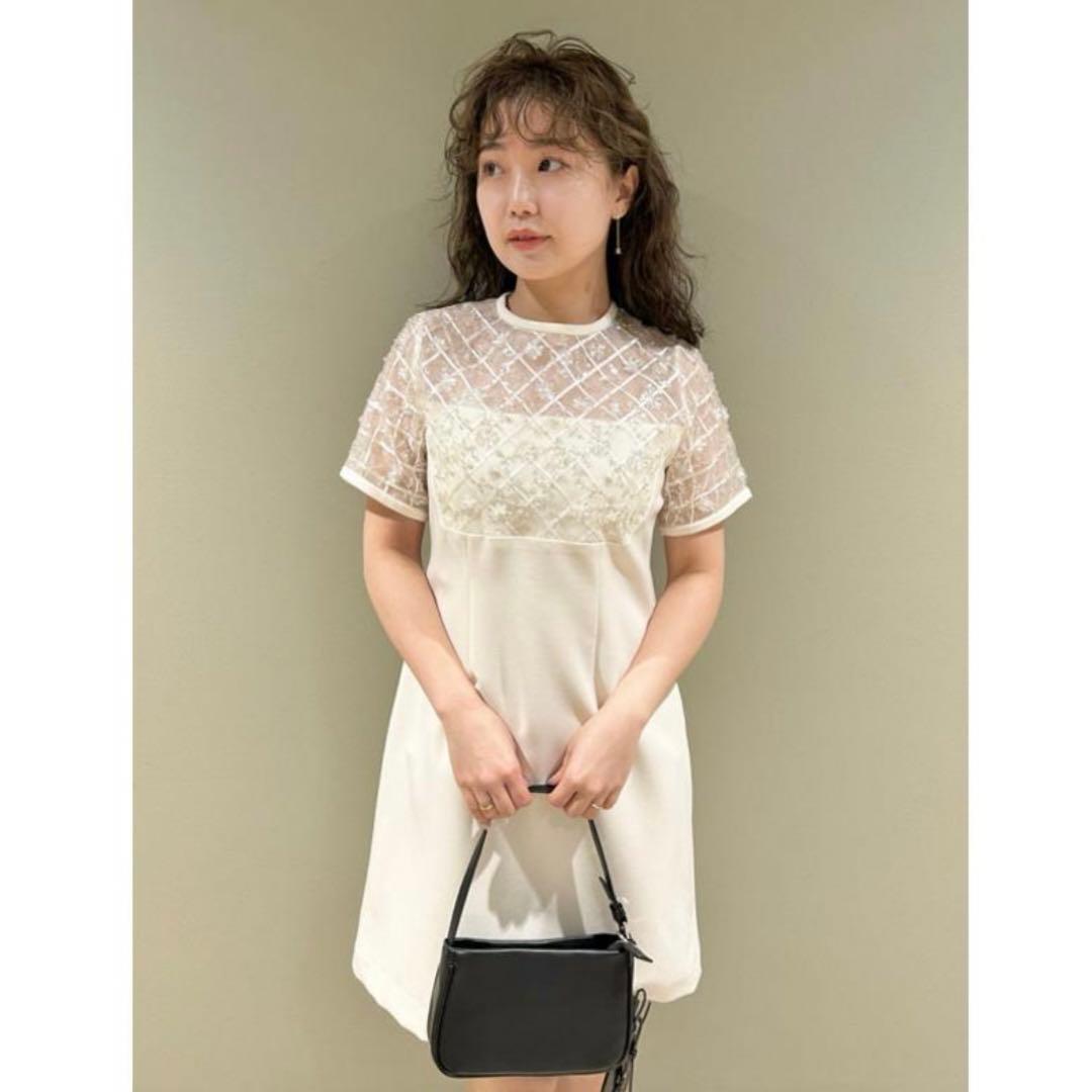 リリーブラウン　lily brown ビジュー　ミニドレス ワンピース