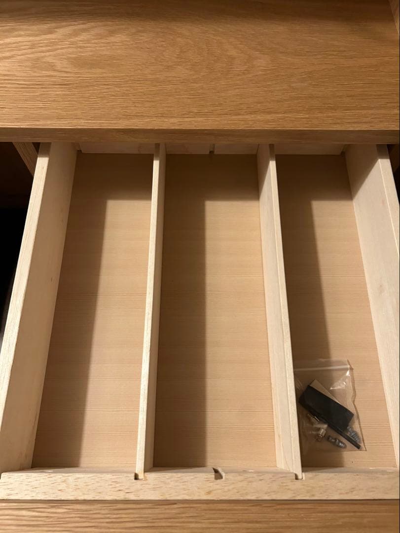 無印良品　木製カップボード　オーク材