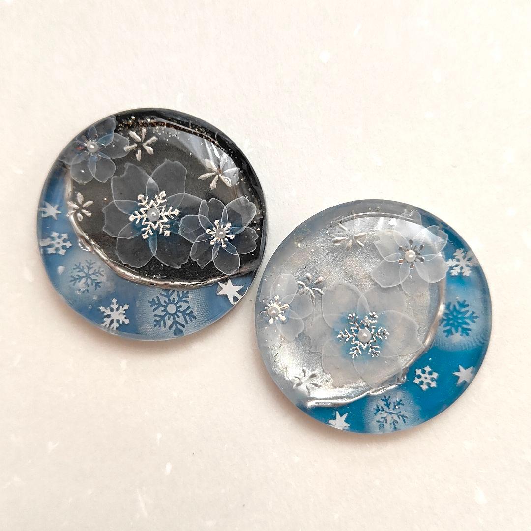 【953】ハンドメイド　レジン　ヘアゴム　ポニーフック