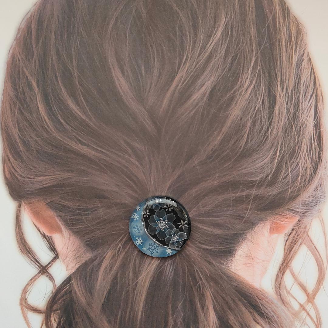 【953】ハンドメイド　レジン　ヘアゴム　ポニーフック