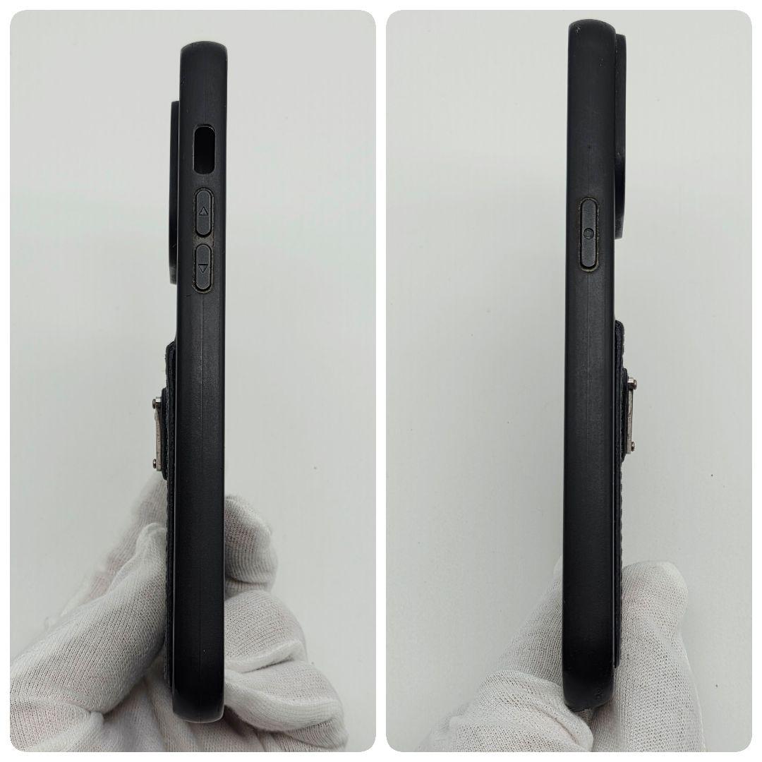 PRADA iPhone14proMAX ケース サフィアーノレザー 三角ロゴ